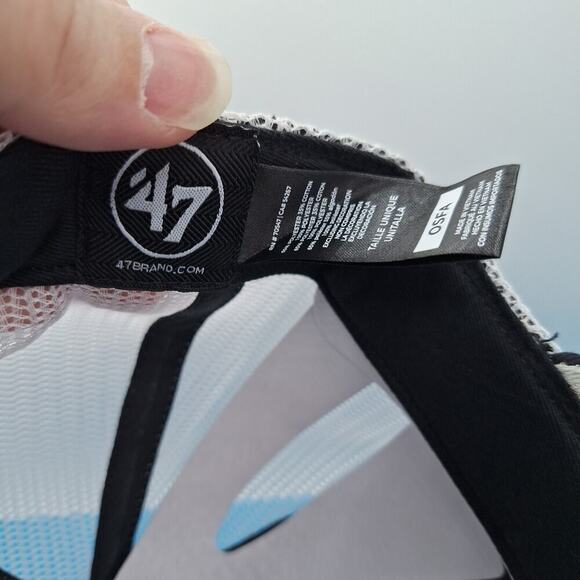 '47 Brand Chicago White Sox Region Patch Trucker Adjustable Hat Snapback Black - Picture 8 of 8